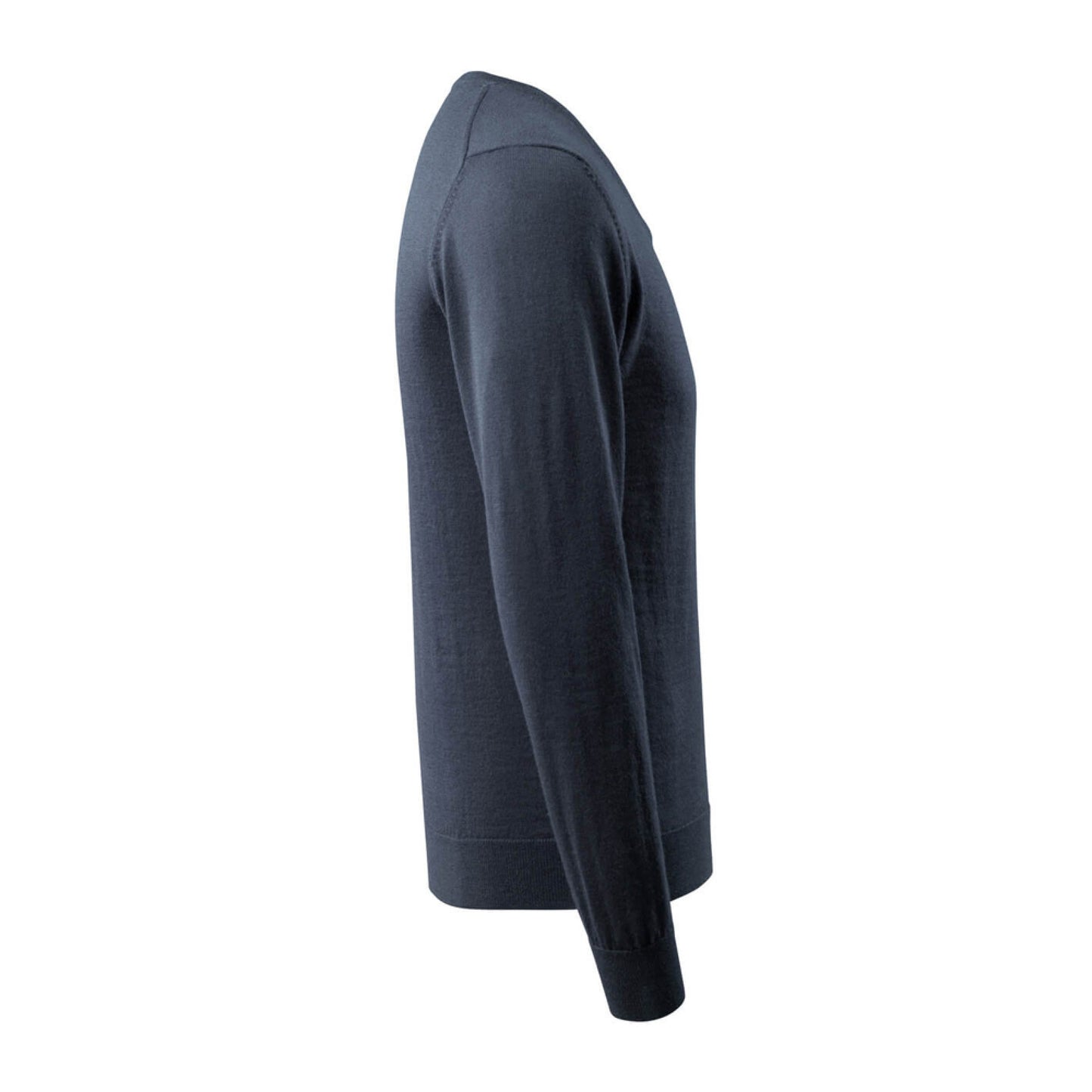 Dark Navy - Lifestyle - Mascot Mens Frontline Knitted V Neck Modern Jumper