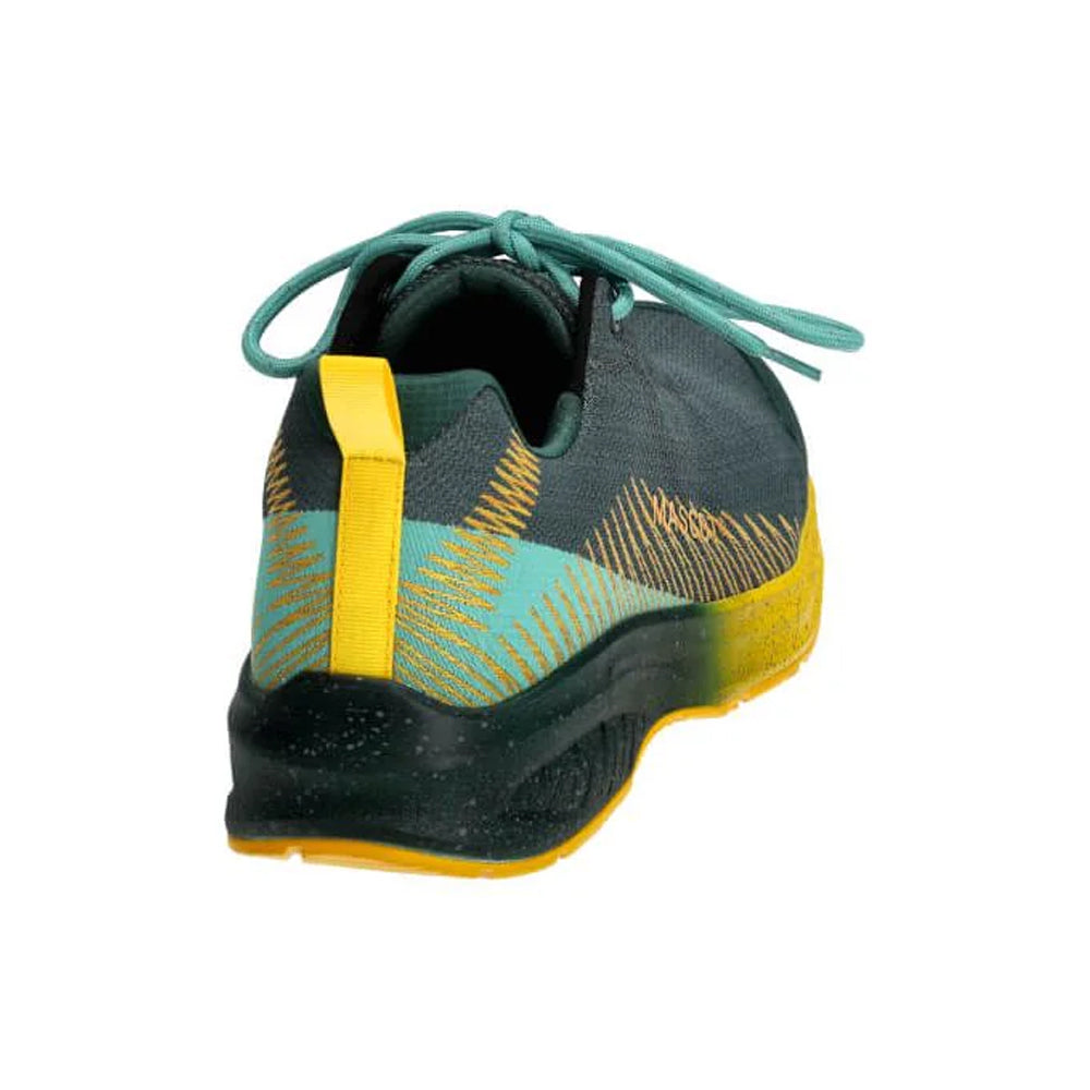 Forest Green-Sunflower Yellow - Back - Mascot Unisex Adult Footwear Customized Safety Shoes