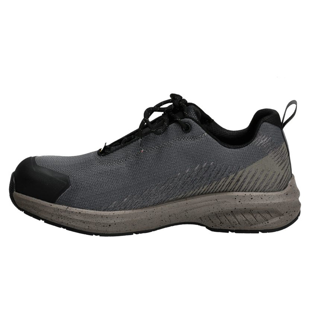 Stone Grey-Dark Sand - Side - Mascot Unisex Adult Footwear Customized Safety Shoes