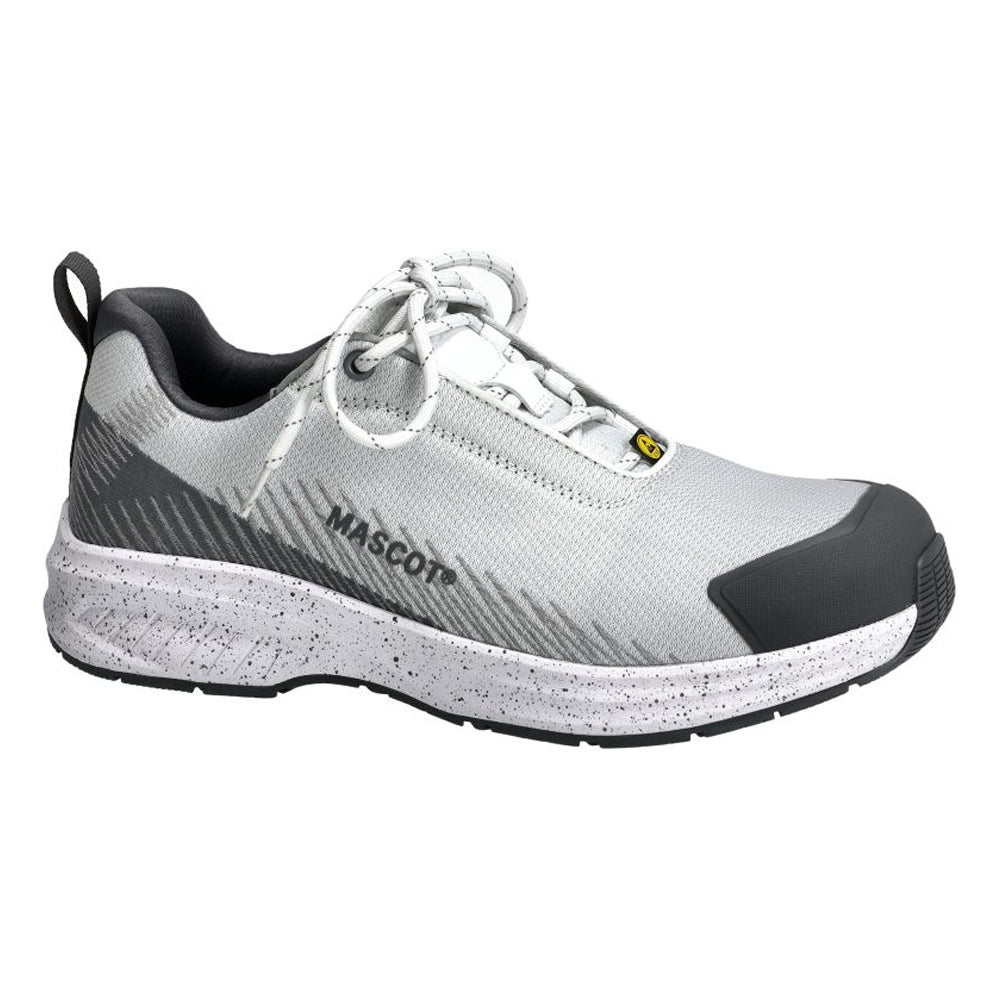 White-Stone Grey - Front - Mascot Unisex Adult Footwear Customized Safety Shoes