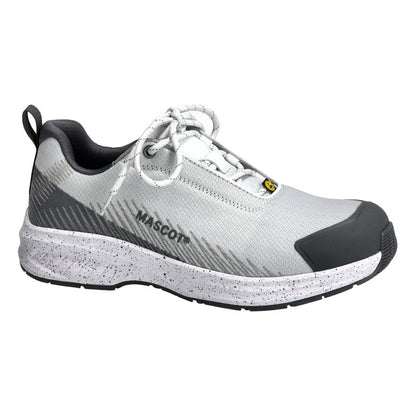 White-Stone Grey - Front - Mascot Unisex Adult Footwear Customized Safety Shoes