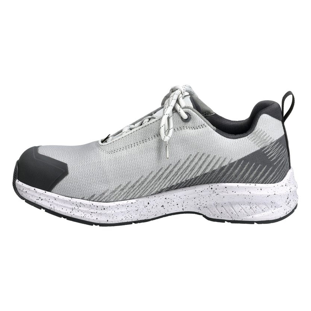 White-Stone Grey - Back - Mascot Unisex Adult Footwear Customized Safety Shoes