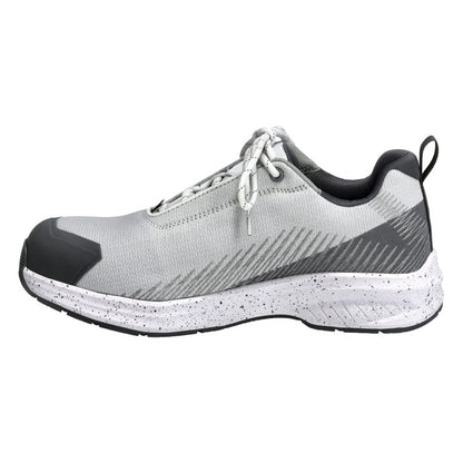 White-Stone Grey - Back - Mascot Unisex Adult Footwear Customized Safety Shoes