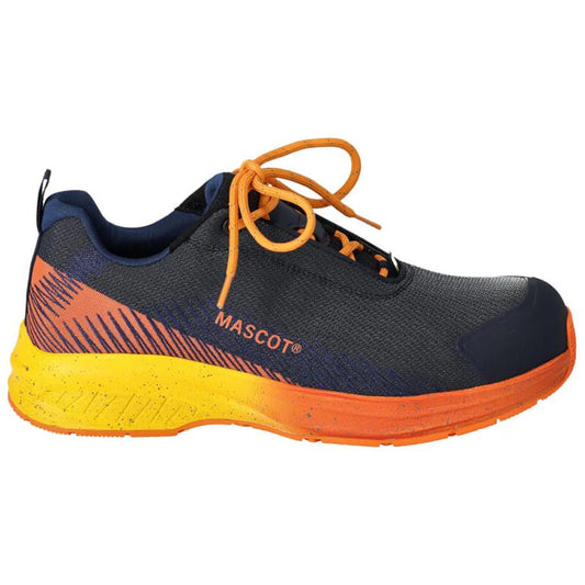 Dark Navy-Bright Orange - Front - Mascot Unisex Adult Footwear Customized Safety Shoes