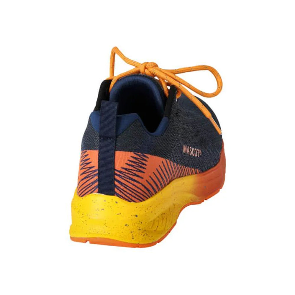 Dark Navy-Bright Orange - Back - Mascot Unisex Adult Footwear Customized Safety Shoes