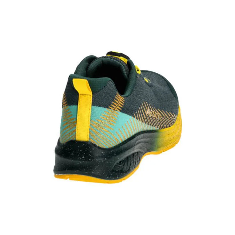Forest Green-Sunflower Yellow - Back - Mascot Unisex Adult Footwear Customized Safety Shoes