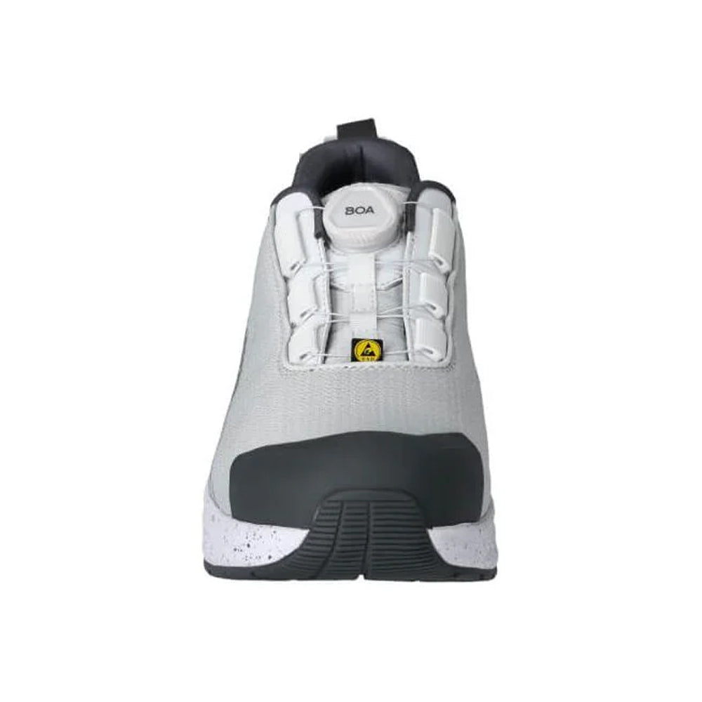 White-Stone Grey - Side - Mascot Unisex Adult Footwear Customized Safety Shoes