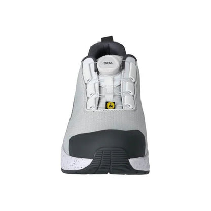 White-Stone Grey - Side - Mascot Unisex Adult Footwear Customized Safety Shoes