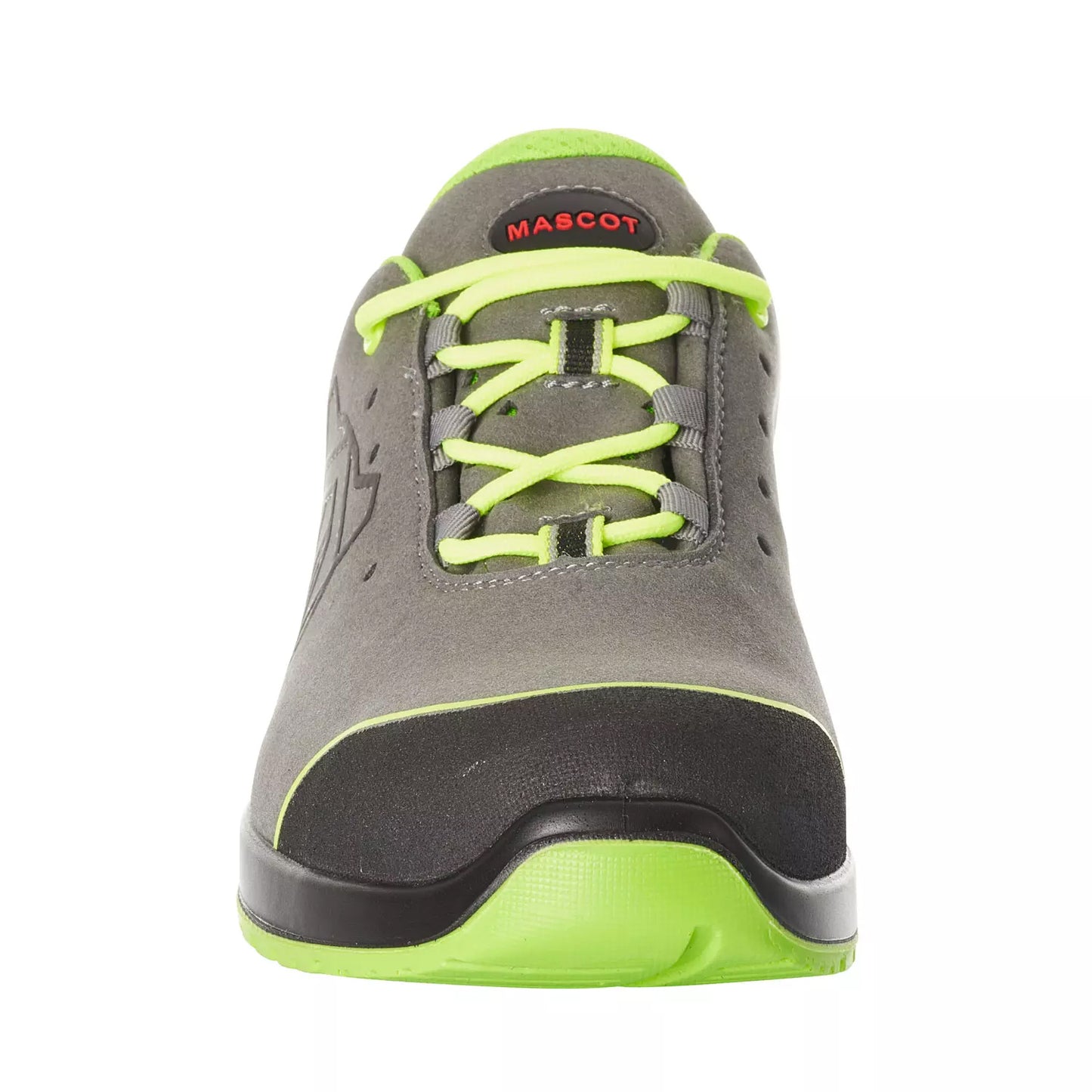 Grey-Lime Green - Lifestyle - Mascot Unisex Adult Footwear Classic Microfibre Safety Shoes