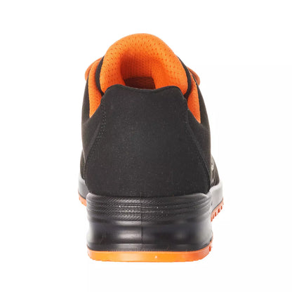 Black-Bright Orange - Back - Mascot Unisex Adult Footwear Classic Microfibre Safety Shoes