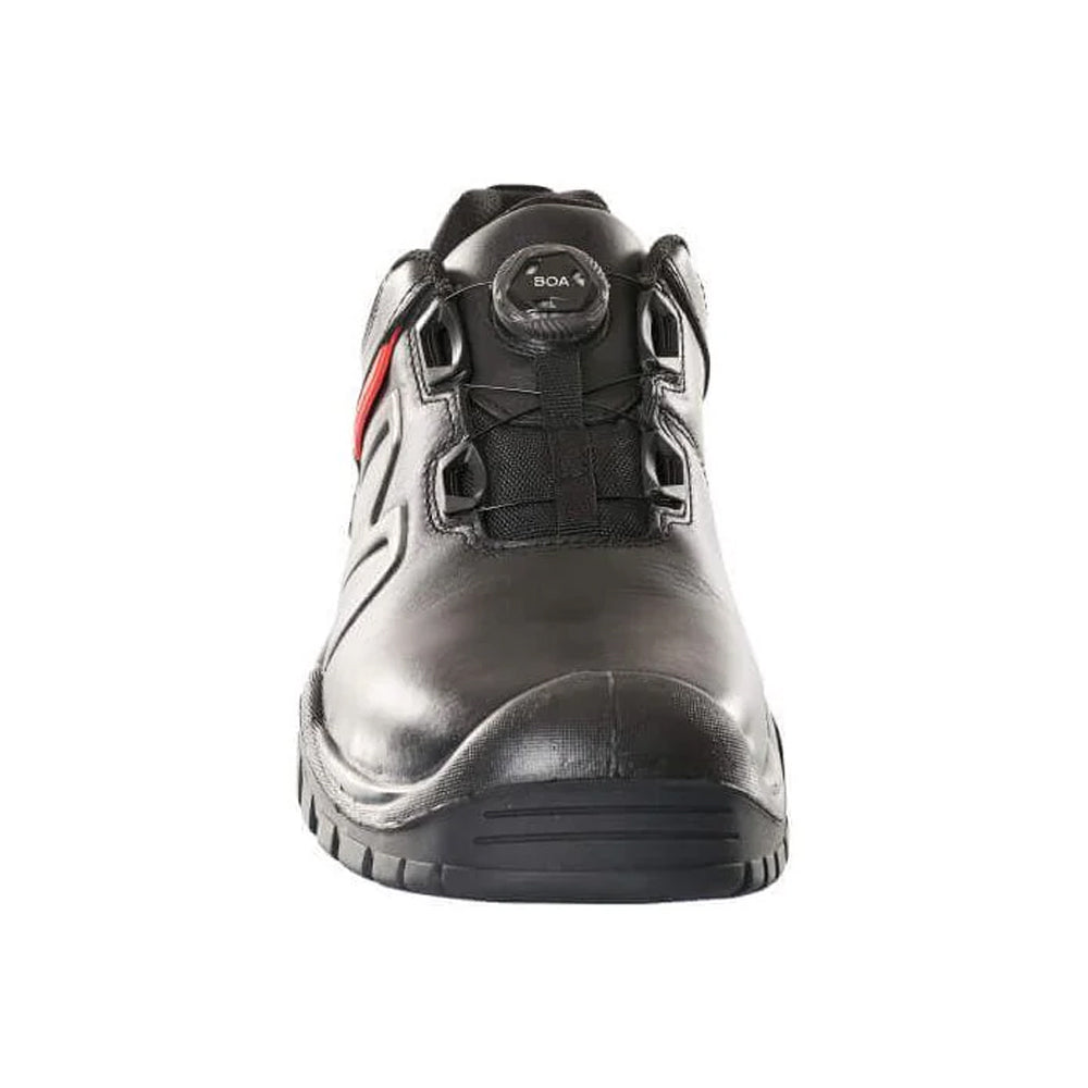 Black - Side - Mascot Mens Footwear Industry Full Grain Leather Safety Shoes