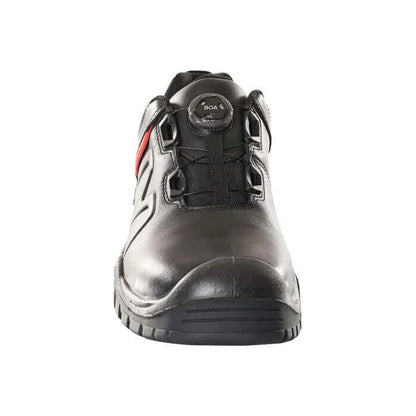 Black - Side - Mascot Mens Footwear Industry Full Grain Leather Safety Shoes