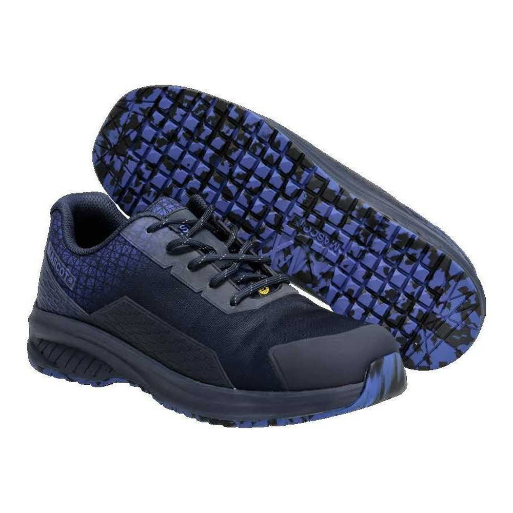 Dark Navy-Azure Blue - Lifestyle - Mascot Womens-Ladies Footwear Accelerate Safety Shoes