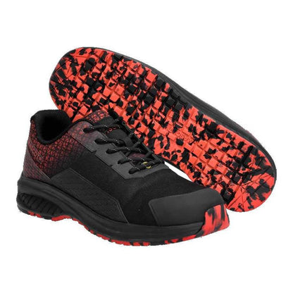 Black-Traffic Red - Lifestyle - Mascot Womens-Ladies Footwear Accelerate Safety Shoes