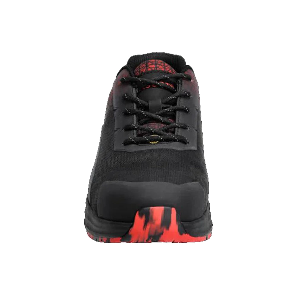 Black-Traffic Red - Side - Mascot Mens Footwear Accelerate Safety Shoes