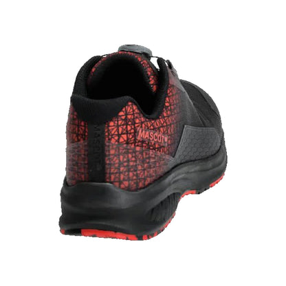 Black-Traffic Red - Back - Mascot Womens-Ladies Footwear Accelerate Safety Shoes