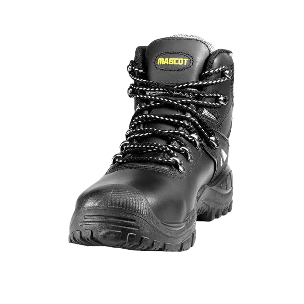 Black-Yellow - Side - Mascot Mens Footwear Industry Elbrus Leather Safety Boots