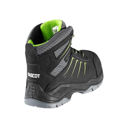 Black - Back - Mascot Unisex Adult Footwear Bimberi Peak Coated Leather Safety Boots
