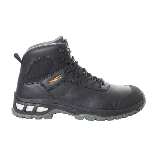 Black-Black - Front - Mascot Mens Footwear Energy Leather Safety Boots