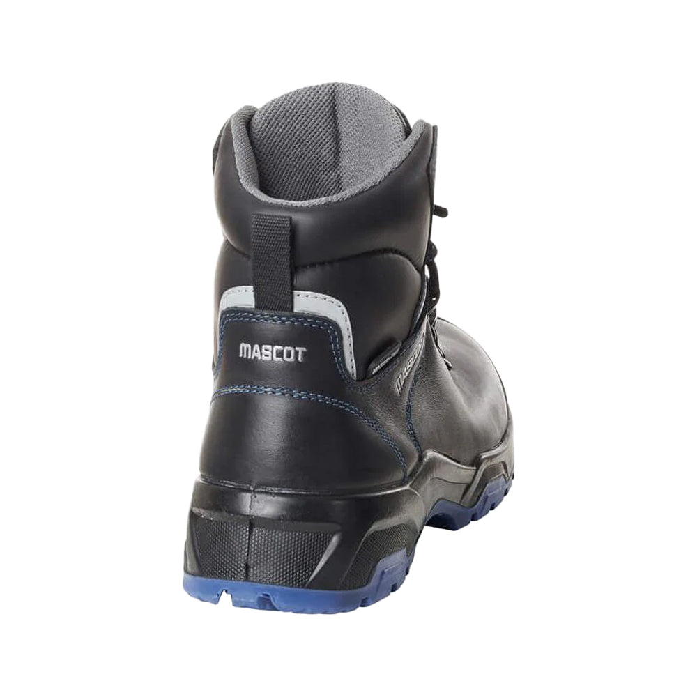 Black-Royal Blue - Back - Mascot Mens Footwear Flex Leather Safety Boots