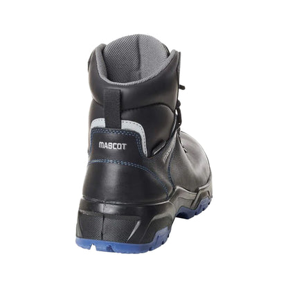 Black-Royal Blue - Back - Mascot Mens Footwear Flex Leather Safety Boots
