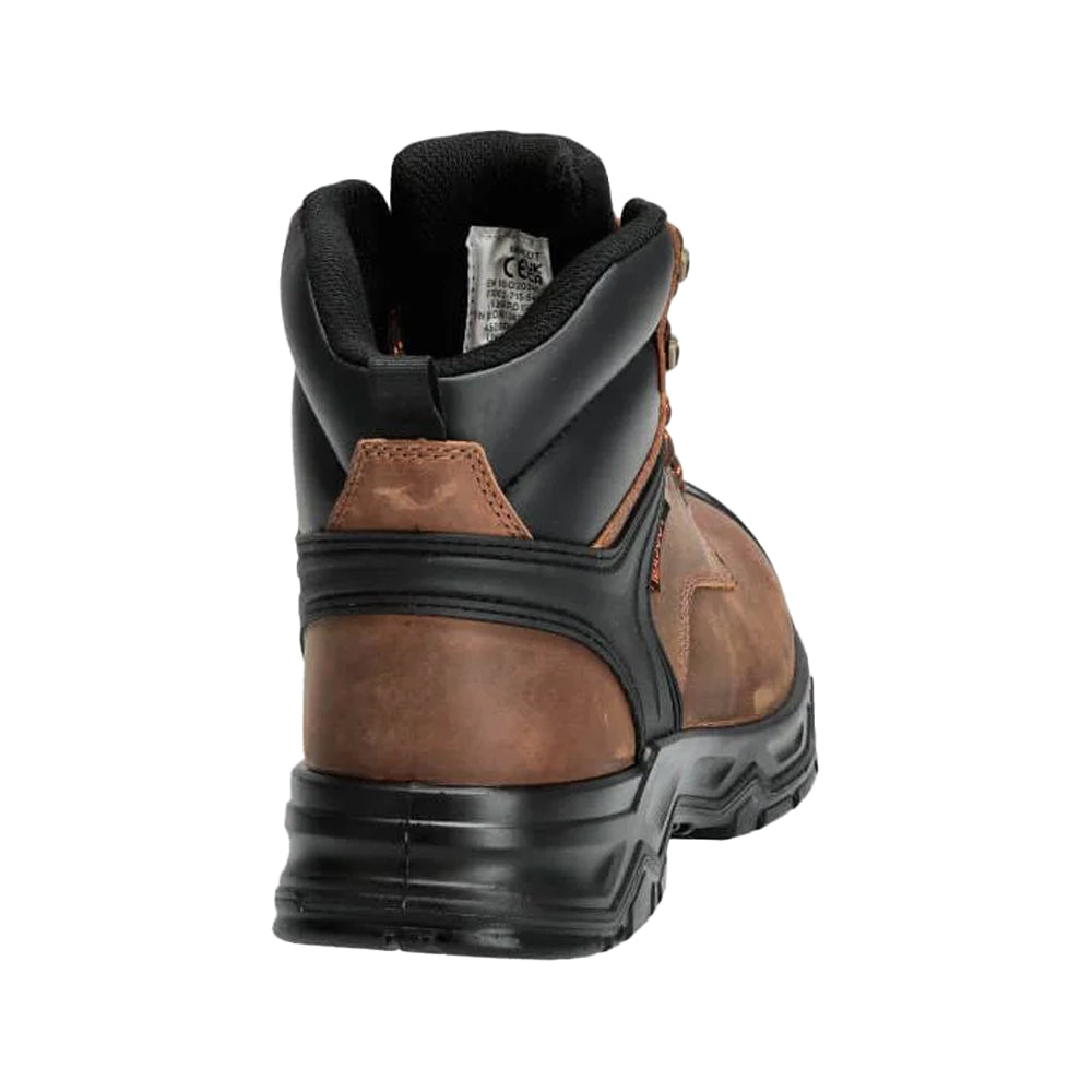 Nut Brown-Black - Back - Mascot Mens Footwear Originals Leather Safety Boots