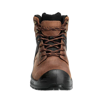 Nut Brown-Black - Side - Mascot Mens Footwear Originals Leather Safety Boots