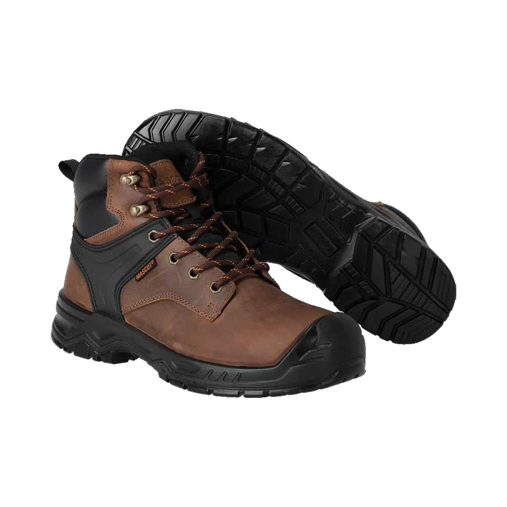 Nut Brown-Black - Lifestyle - Mascot Mens Footwear Originals Leather Safety Boots