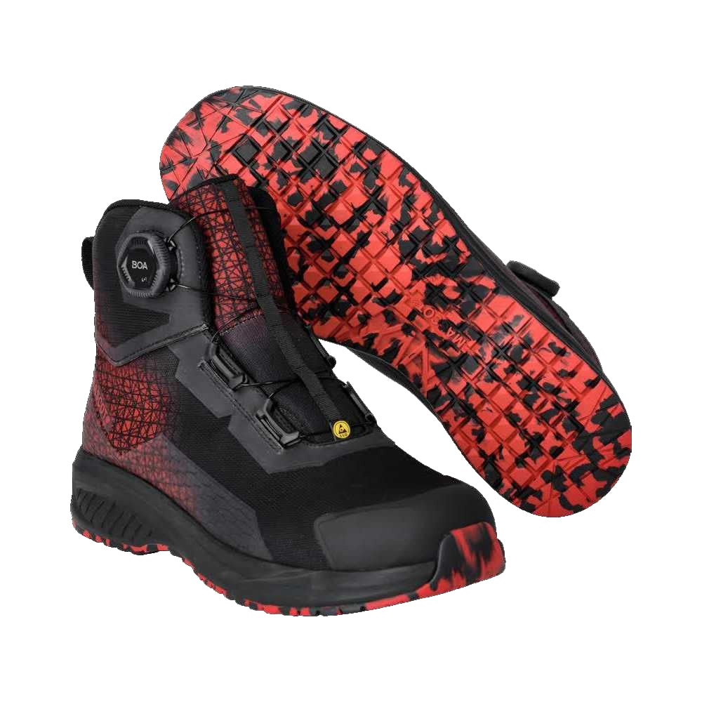Black-Traffic Red - Lifestyle - Mascot Mens Footwear Accelerate Safety Boots