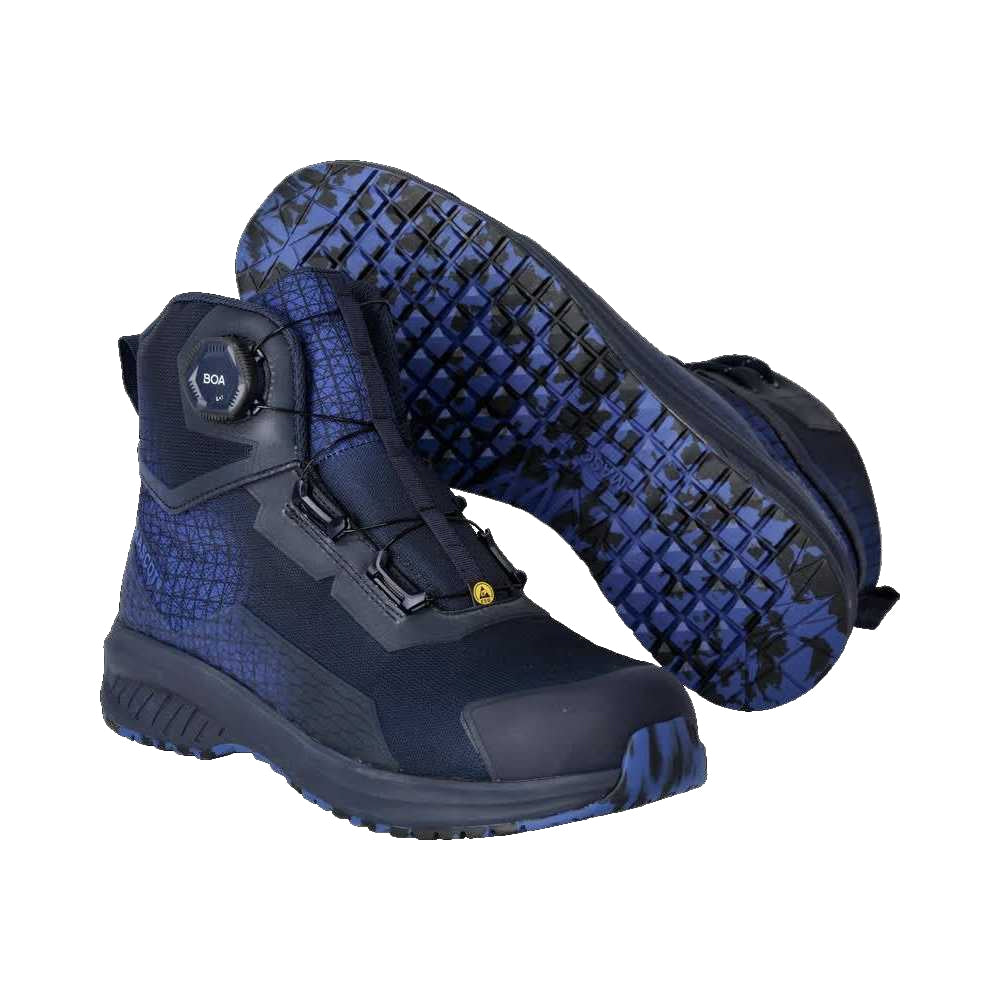 Dark Navy-Azure Blue - Lifestyle - Mascot Mens Footwear Accelerate Safety Boots