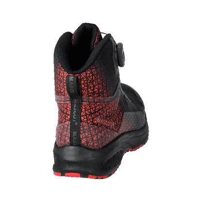 Black-Traffic Red - Back - Mascot Mens Footwear Accelerate Safety Boots