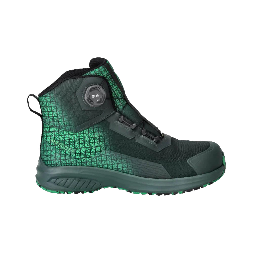 Green-Grass Green - Front - Mascot Mens Footwear Accelerate Safety Boots