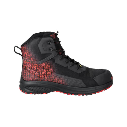 Black-Traffic Red - Front - Mascot Unisex Adult Footwear Accelerate Safety Boots