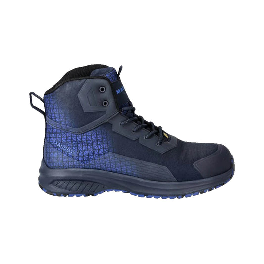 Dark Navy-Azure Blue - Front - Mascot Unisex Adult Footwear Accelerate Safety Boots