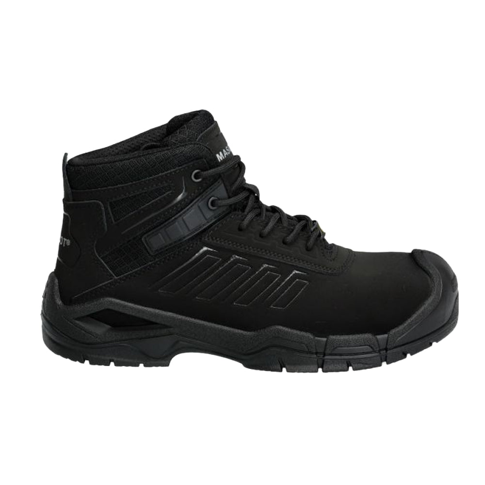 Black - Back - Mascot Mens Footwear Fit Trivor Leather Safety Boots