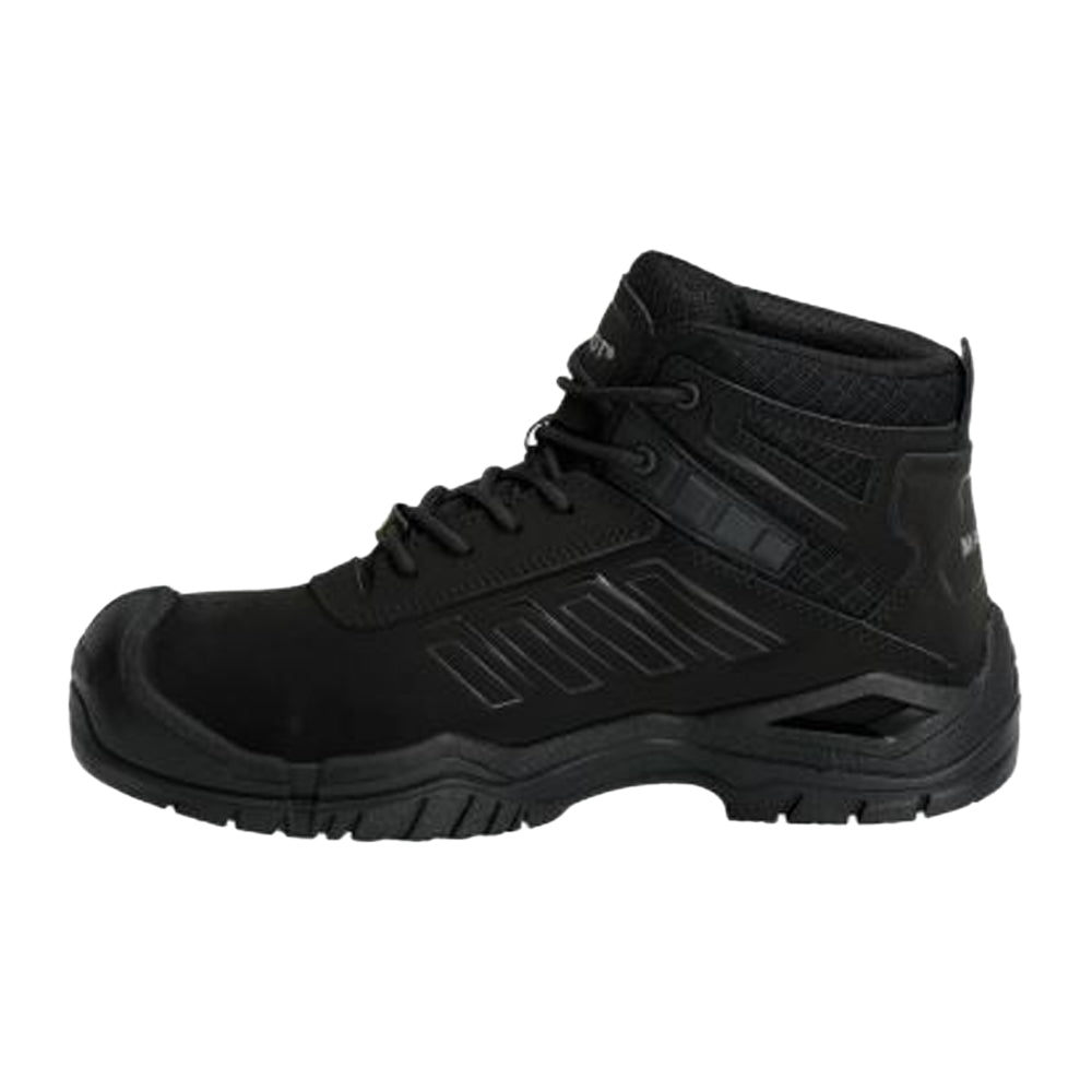 Black - Side - Mascot Mens Footwear Fit Trivor Leather Safety Boots
