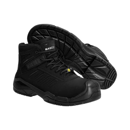Black - Lifestyle - Mascot Mens Footwear Fit Trivor Leather Safety Boots