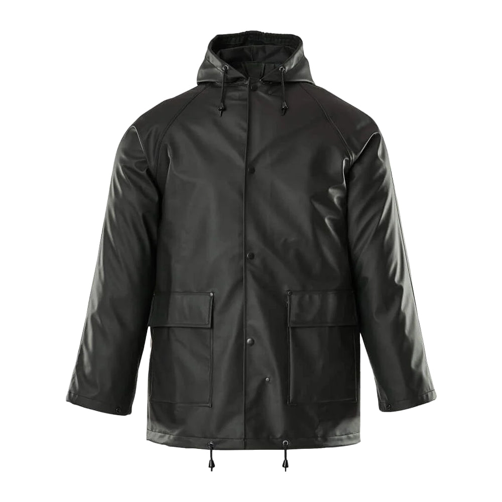 Black - Front - Mascot Mens Aqua Waterproof Jacket