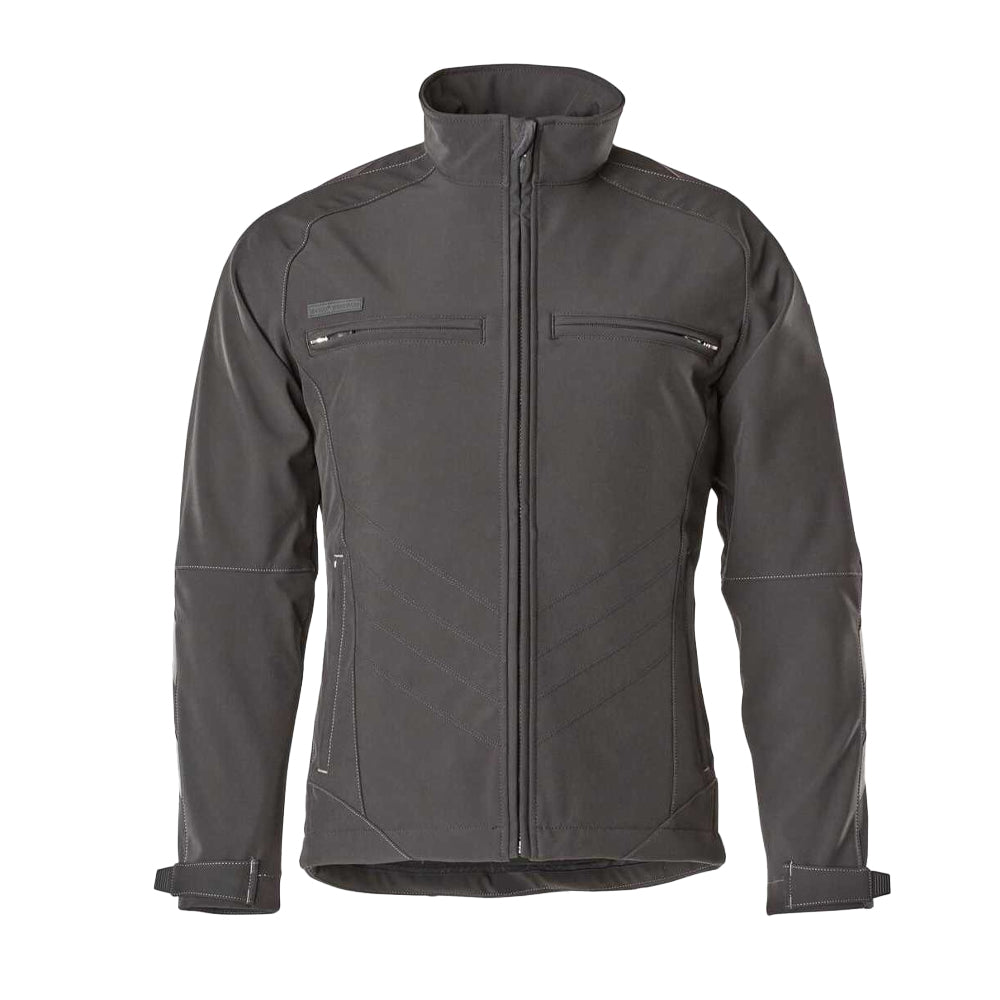 Black - Front - Mascot Unisex Adult Unique Dresden Soft Shell Jacket