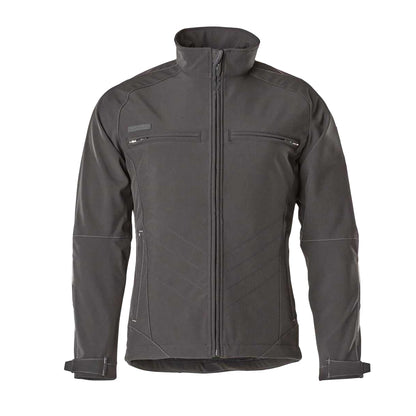 Black - Front - Mascot Unisex Adult Unique Dresden Soft Shell Jacket