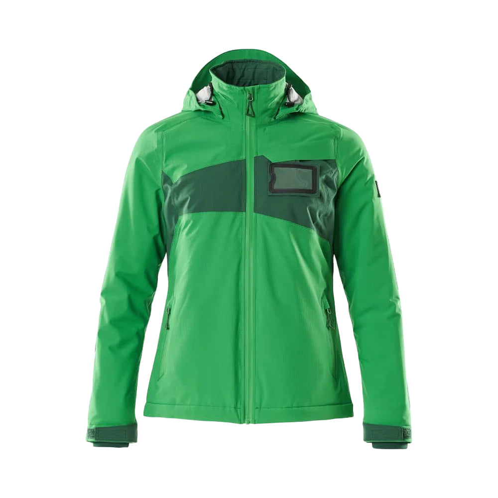 Grass Green-Green - Front - Mascot Womens-Ladies Accelerate Winter Jacket