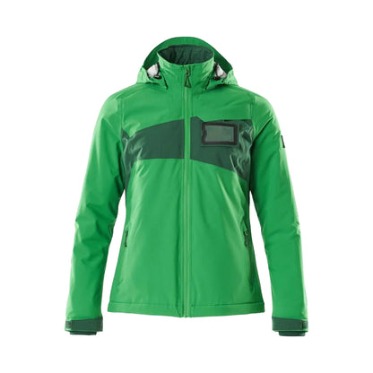 Grass Green-Green - Front - Mascot Womens-Ladies Accelerate Winter Jacket