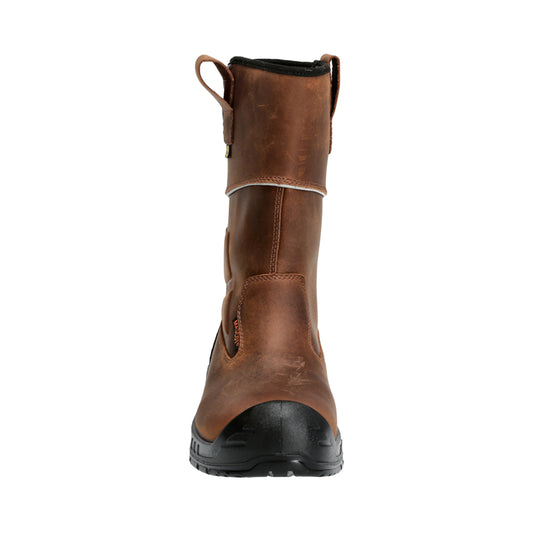 Nut Brown-Black - Front - Mascot Mens Footwear Originals Leather Safety Boots