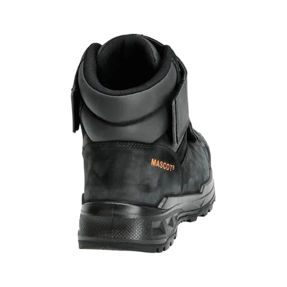 Black - Back - Mascot Mens Footwear Industry Nubuck Safety Boots