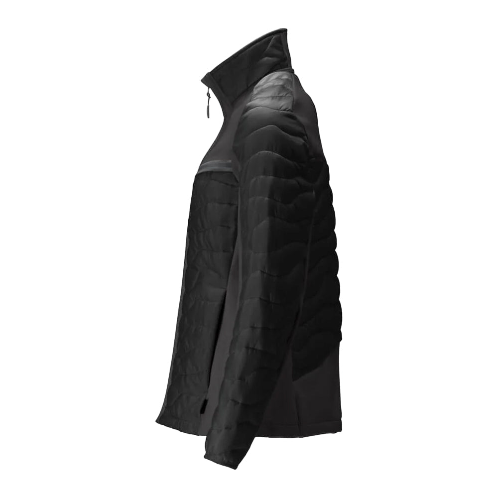 Black - Side - Mascot Womens-Ladies Customised Padded Jacket