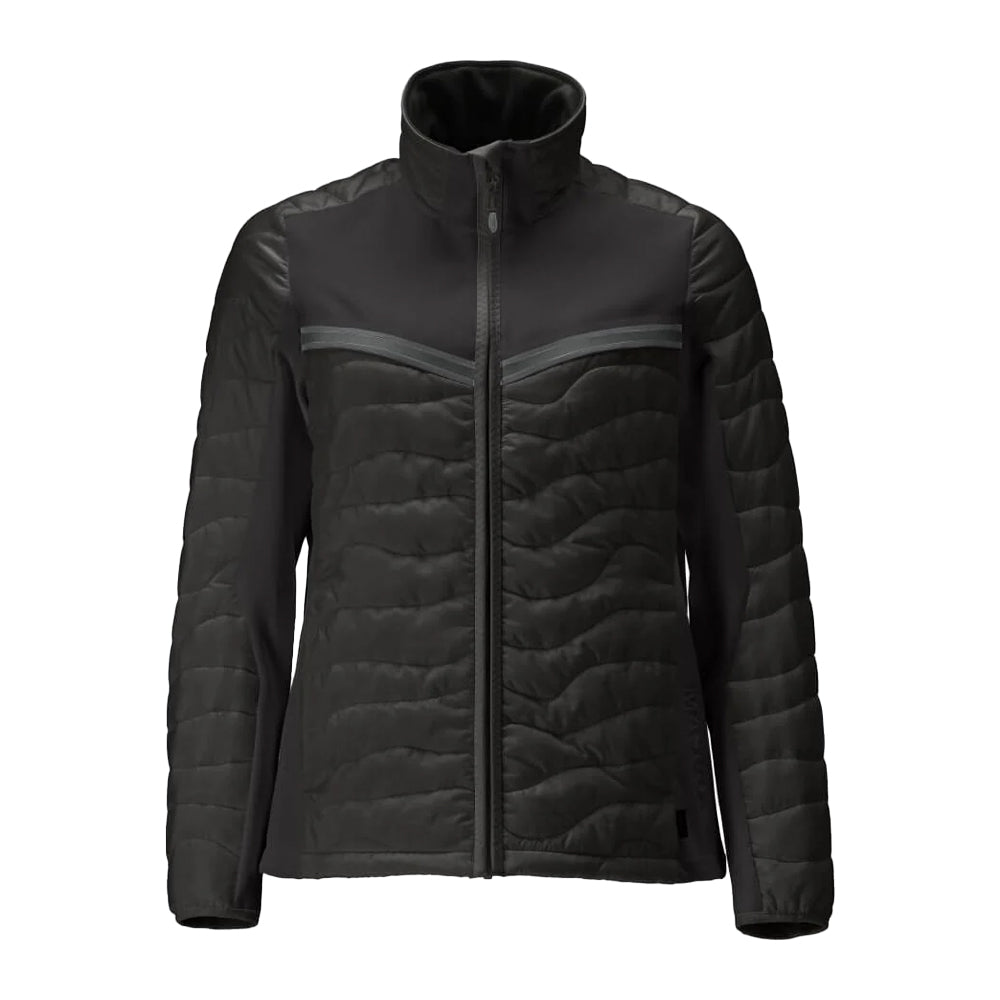 Black - Front - Mascot Womens-Ladies Customised Padded Jacket