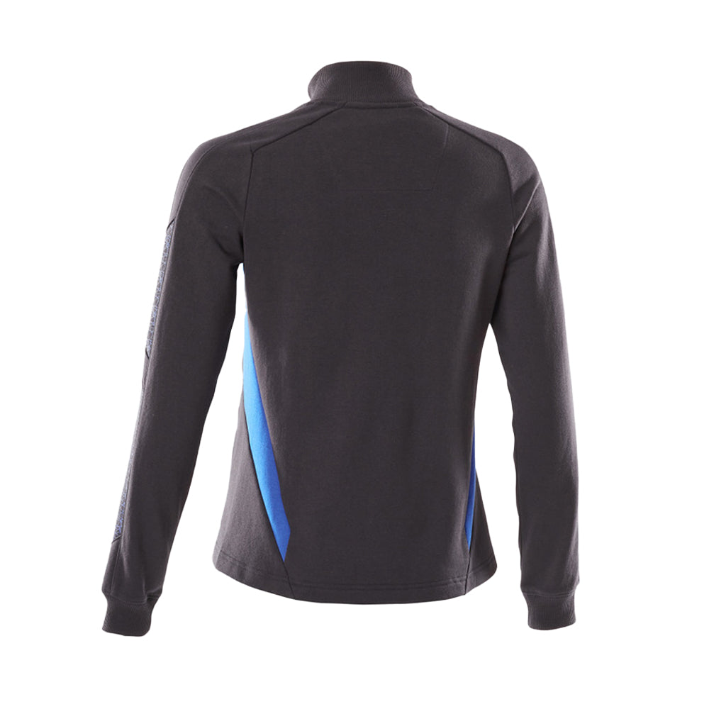 Dark Navy-Azure Blue - Back - Mascot Womens-Ladies Accelerate Zipped Lady Fit Jacket