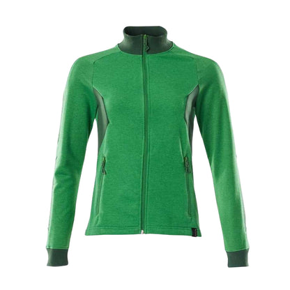 Grass Green-Green - Front - Mascot Womens-Ladies Accelerate Zipped Lady Fit Jacket