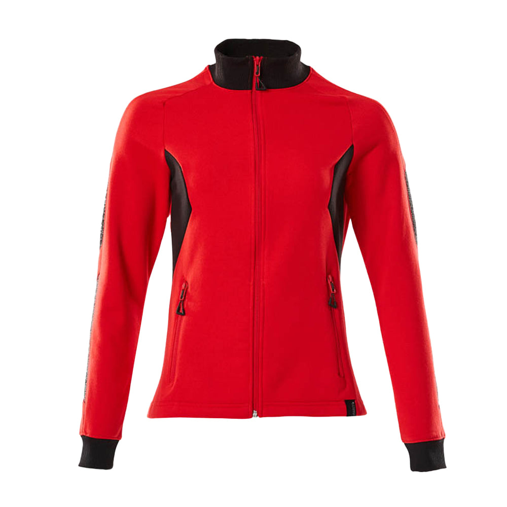 Traffic Red-Black - Front - Mascot Womens-Ladies Accelerate Zipped Lady Fit Jacket