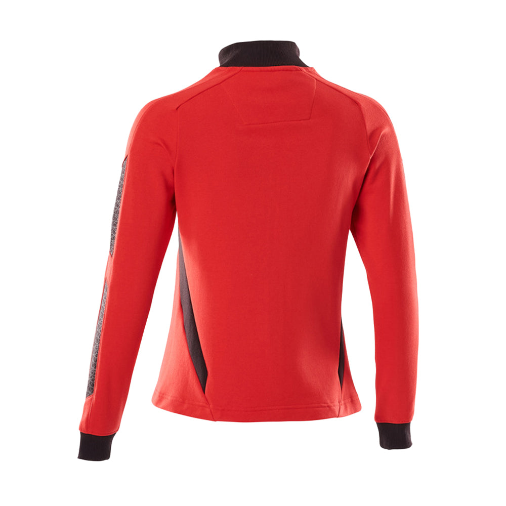 Traffic Red-Black - Back - Mascot Womens-Ladies Accelerate Zipped Lady Fit Jacket